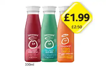Londis Innocent Juice Berry Set Go, Blue Bolt, Citrus Shield offer