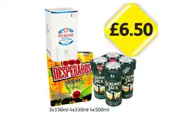 Londis Peroni, Desperados, Scrumpy Jack offer