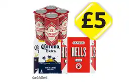 Londis Cruzcampo, Corona Extra, Camden Hells offer