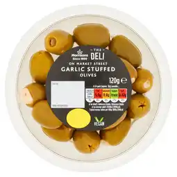 Morrisons Market Street Deli Garlic Stuffed Olives offer