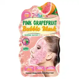 Asda 7th Heaven Pink Grapefruit Bubble Mask offer