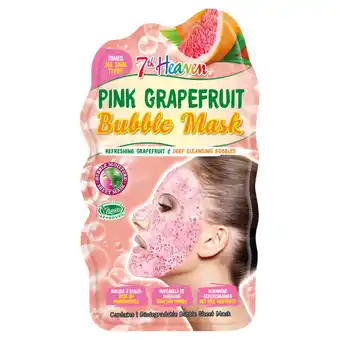Asda 7th Heaven Pink Grapefruit Bubble Mask offer