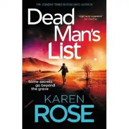Asda Paperback Dead Man's List - Karen Rose offer