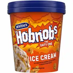 Iceland McVities Hobnobs The Oaty One Ice Cream 500ml offer