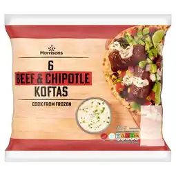Morrisons Morrisons 6 Beef & Chipotle Koftas 300g offer