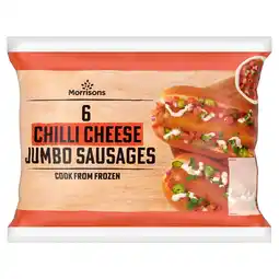 Morrisons Morrisons 6 Chilli Cheese Jumbo Sausages 480g offer