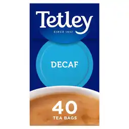 Morrisons Tetley Decaf 40 Tea Bags 125g offer