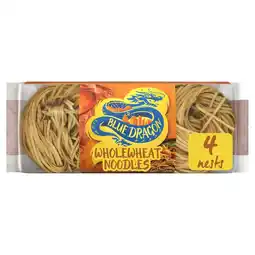 Morrisons Blue Dragon Wholewheat Noodles 4 Pack 250g offer