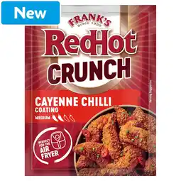 Morrisons Frank's RedHot Crunch Cayenne Chilli Coating Seasoning Mix 70g offer