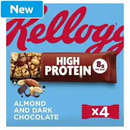 Morrisons Kellogg's High Protein Almond and Dark Chocolate snack bars 4x35g offer