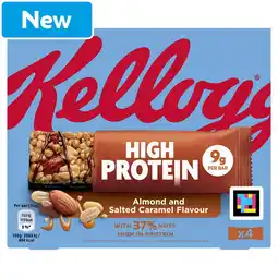 Morrisons Kellogg's High Protein Almond and Salted Caramel Flavour snack bars 4x35g offer