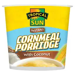 Morrisons Tropical Sun Cornmeal Porridge Pots Coconut offer