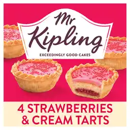 Asda Mr Kipling 4 Strawberries & Cream Tarts offer