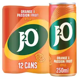 Iceland J2O Orange & Passion Fruit Cans 12 x 250ml offer