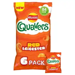 Tesco Walkers Quavers Red Leicester Multipack Crisps 6 x 16g offer