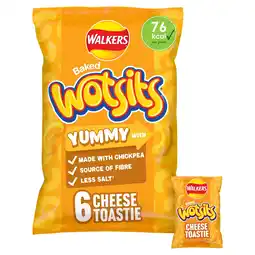 Tesco Walkers Wotsits Cheese Toastie Multipack Crisps 6 x 16g offer