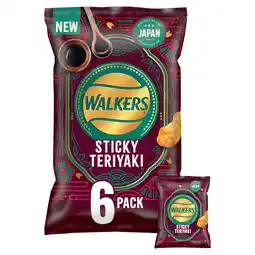 Tesco Walkers Sticky Teriyaki Multipack Crisps 6 x 25g offer