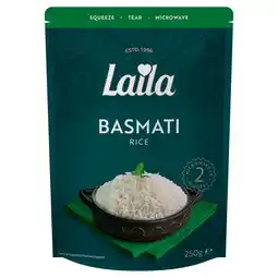 Tesco Laila Basmati Microwave Rice 250g offer