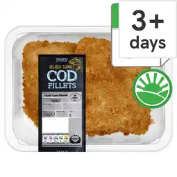 Tesco Tesco 2 Breaded Chunky Cod Fillets 350G offer