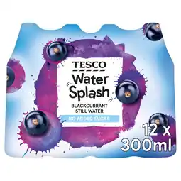 Tesco Tesco Water Splash Blackcurrant 12X300ml offer