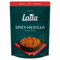 Tesco Laila Spicy Mexican Microwave Rice 250g offer