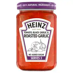 Tesco Heinz Tomato, Black Garlic & Roasted Garlic 350g offer
