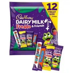 Tesco Cadbury Dairy Milk Freddo & Friends Treat Size Chocolate Bars Multipack 1 X 191g offer