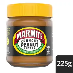 Tesco Marmite Crunchy Peanut Butter 225G offer
