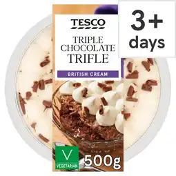 Tesco Tesco Triple Chocolate Trifle 500G offer