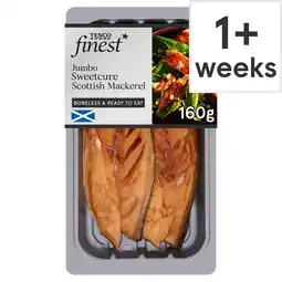Tesco Tesco Finest Sweetcure Smoked Mackerel Fillets 160G offer