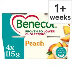 Tesco Benecol Peach Yogurt 4x115g offer