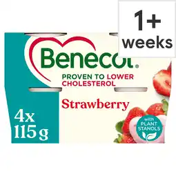 Tesco Benecol Strawberry Yogurt 4x115g offer
