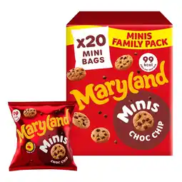 Tesco Maryland Mini Choc Chip Cookies 20x19.8g offer