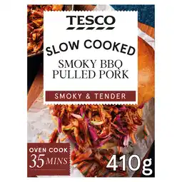 Tesco Tesco Slow Cooked Smoky BBQ Pulled Pork 410g offer