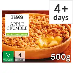 Tesco Tesco Apple Crumble Dessert 500g offer