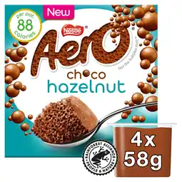 Asda Aero Choco Hazelnut 4 x 58g (232g) offer