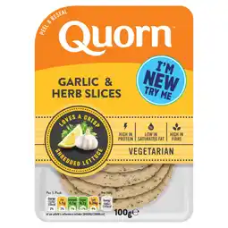 Asda Quorn Garlic & Herb Slices 100g offer