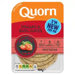 Asda Quorn Tomato & Basil Slices 100g offer