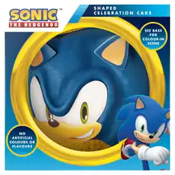 Asda Sonic The Hedgehog Shaped Celebration Cake offer