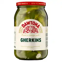 Asda Dawtona Gherkins Pickled Cucumbers in Vinegar Brine with Spices 900g offer