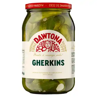 Asda Dawtona Gherkins Pickled Cucumbers in Vinegar Brine with Spices 900g offer