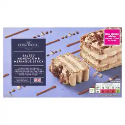 Asda ASDA Extra Special Salted Honeycomb Meringue Stack 500g offer
