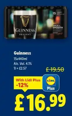 Lidl GUINNESS offer