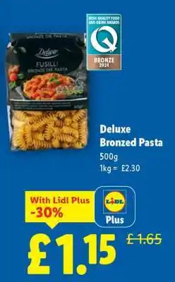 Lidl Deluxe Bronzed Pasta offer