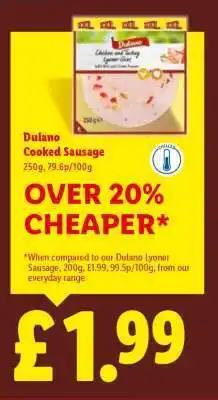 Lidl Dulano Cooked Sausage offer