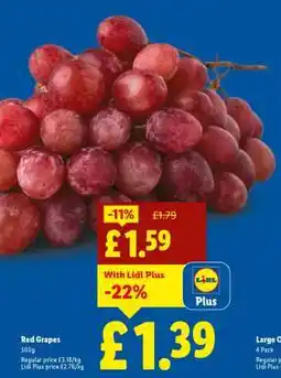 Lidl Red Grapes offer