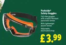 Lidl PARKSIDE Safety Goggles offer