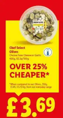Lidl Chef Select Olives offer