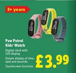 Lidl Paw Patrol Kids’ Watch offer