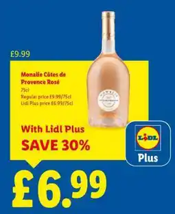 Lidl Monalie Côtes de Provence Rosé offer